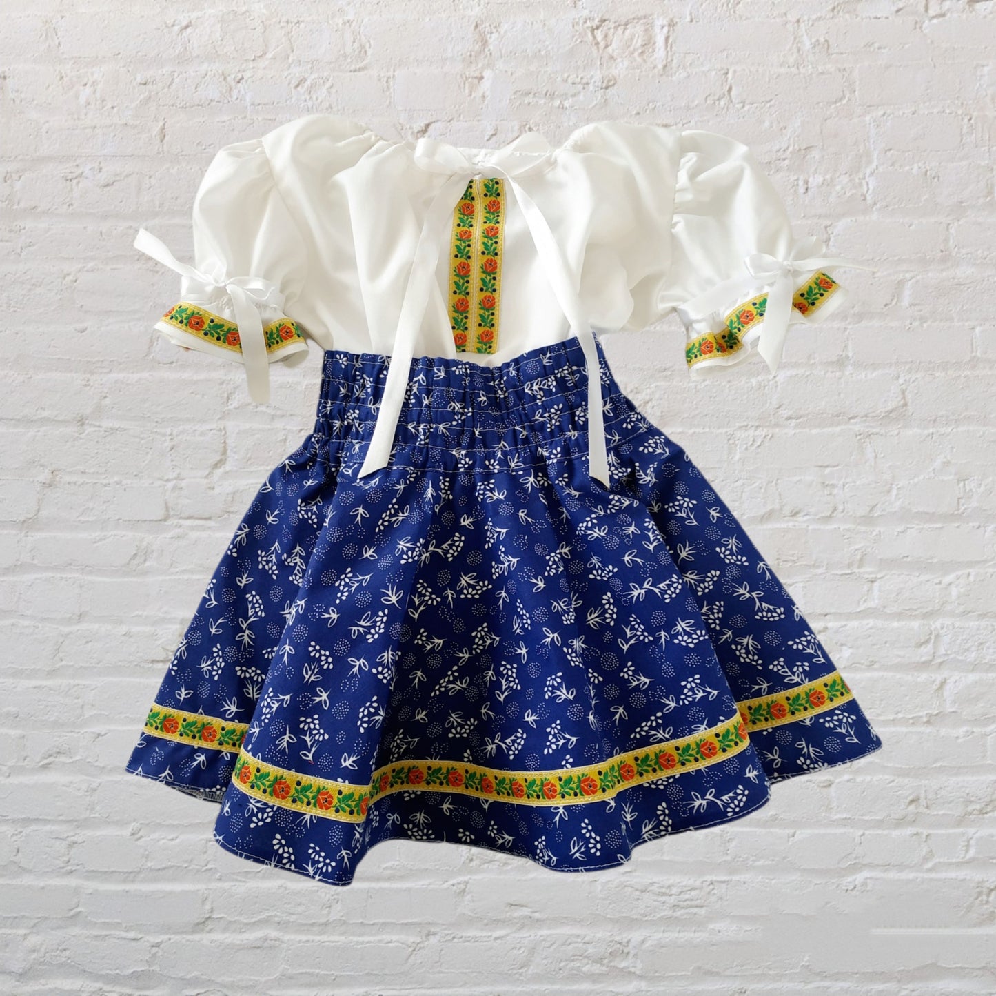 Detský folklórny set – modrý